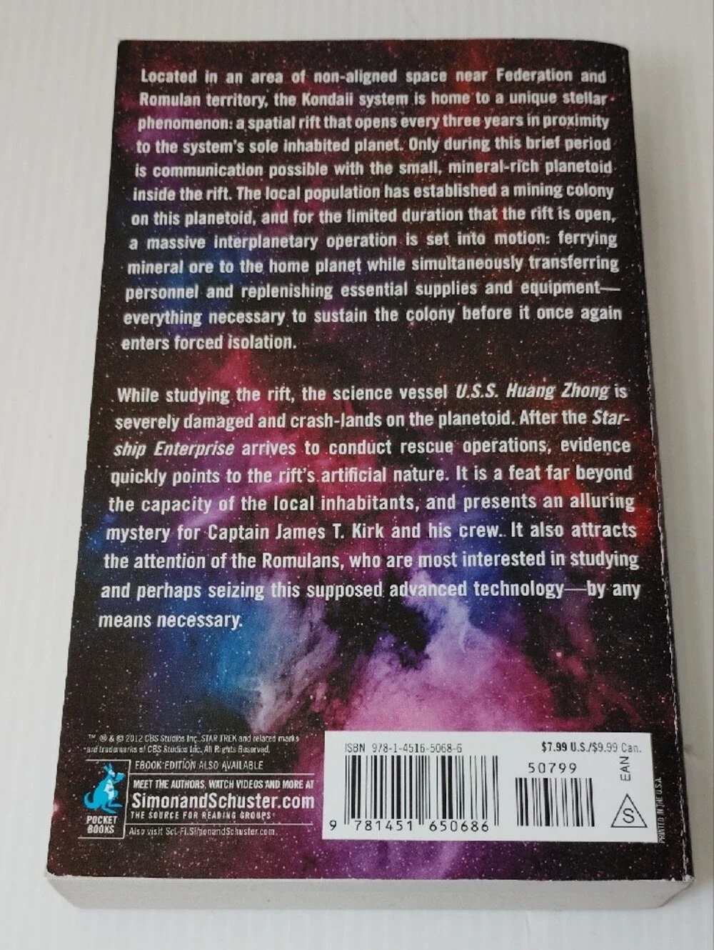 8 For $8 Star Trek: That Which Divides by Dayton Ward - Purple Cover